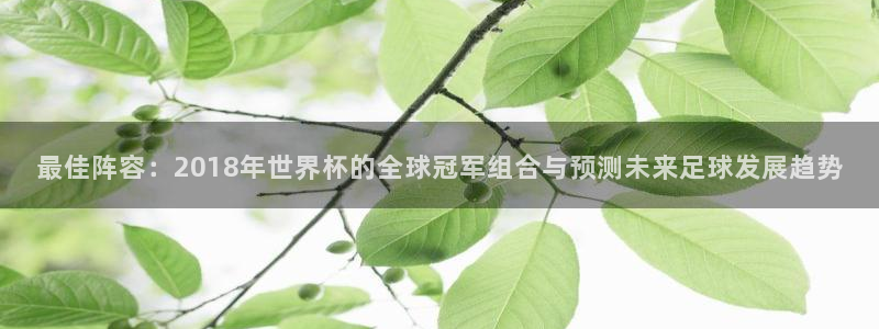 免费足球比赛直播高清：最佳阵容：2018年世界杯的全球冠军组合与预测未来足球发展趋势